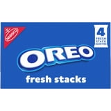 OREO Fresh Stacks Chocolate Sandwich Cookies, Travel Snacks, 8.05 oz (4 Multi Snack Packs)