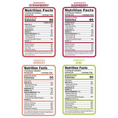Nature’s Turn Freeze-Dried Fruit Crisps, Sour Variety Pack, No Added Sugar, Healthy Fruit Crisp Snack for School Lunches, 16 Pack (0.53 oz Each)