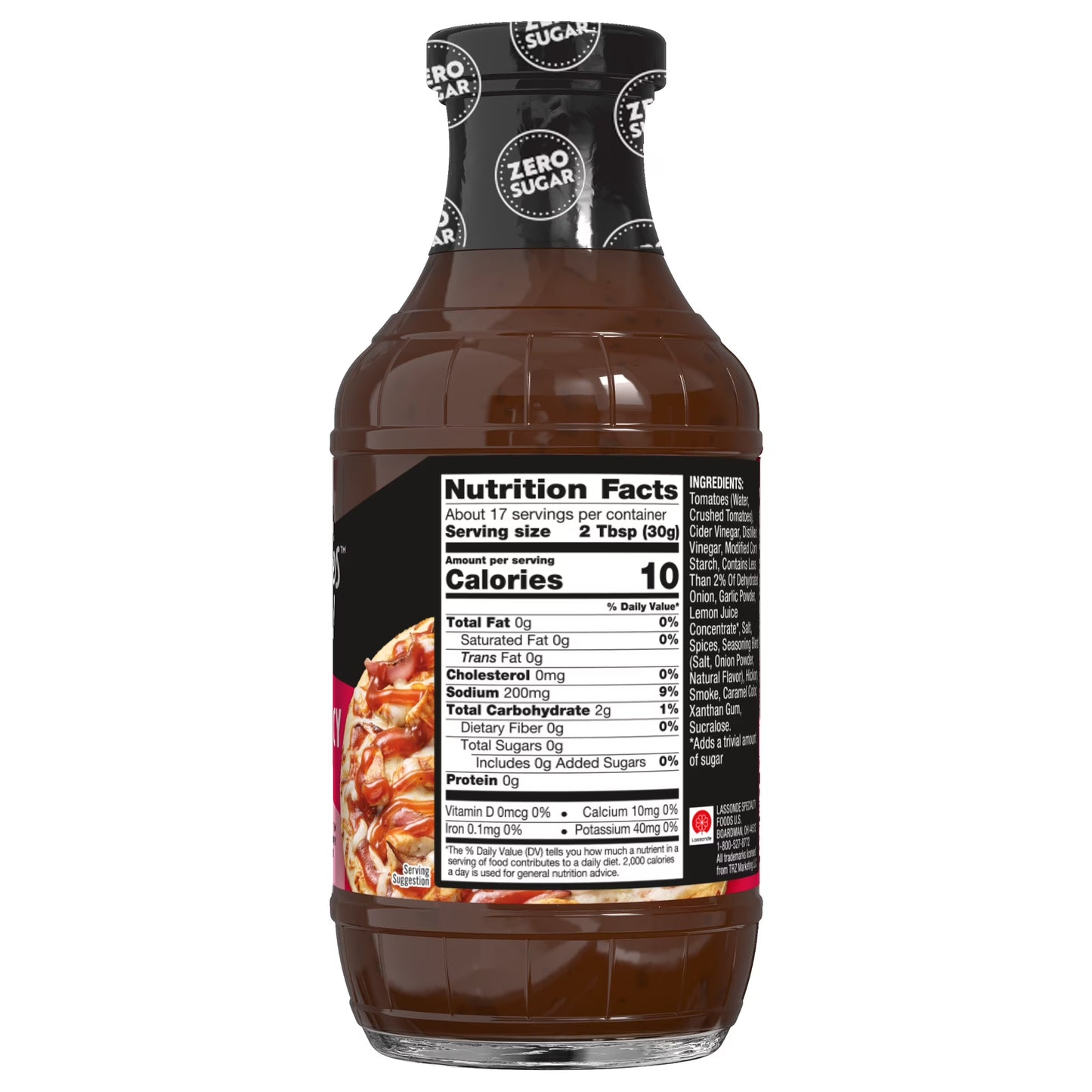 G Hughes Zero Sugar Sweet & Spicy BBQ Sauce, 18 oz