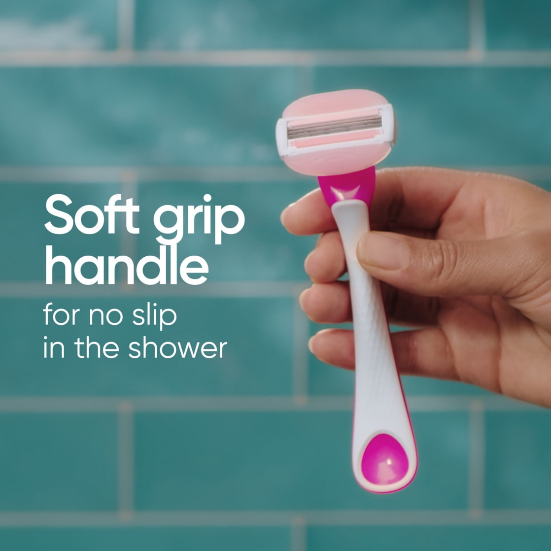 Venus ComfortGlide 3 White Tea Women's 3 Blade Disposable Razor, 2 count, Pink