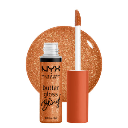 NYX Professional Makeup Butter Gloss Bling, Non-Sticky Lip Gloss, Pricey, 0.27 Oz