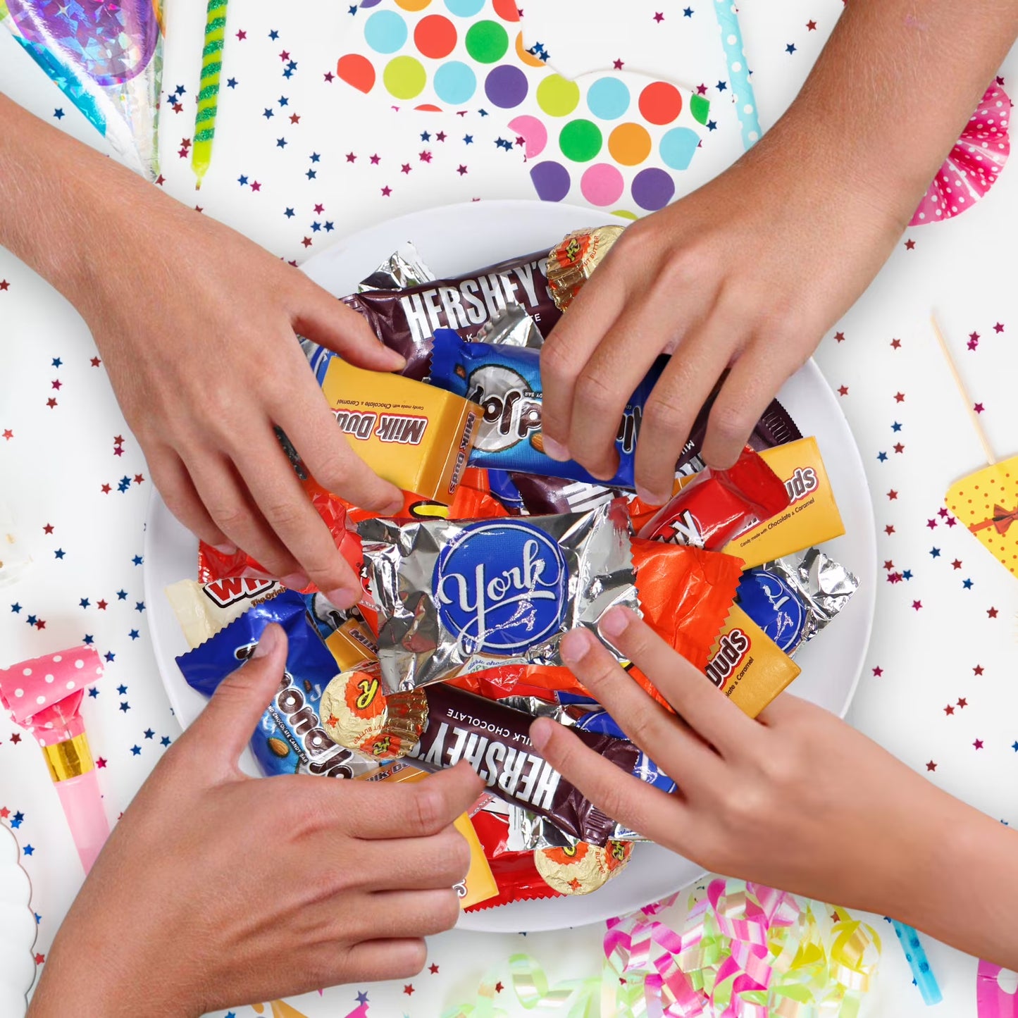 Hershey Bulk Chocolate Candy, 5 lb, Individually Wrapped Assorted Chocolates and Candies with Milk and Nuts