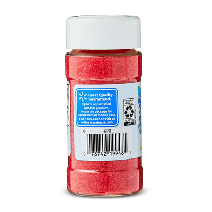 (3 pack) Great Value Red Sanding Sugar, 3.7 oz