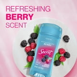 Secret Fresh Clear Gel Antiperspirant and Deodorant, Berry, 3 x 2.6oz