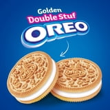 (3 pack) OREO Double Stuf Golden Sandwich Cookies, 14.03 oz