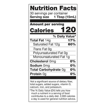 Betterbody Foods Virgin Organic Coconut Oil, 15.5 fl oz
