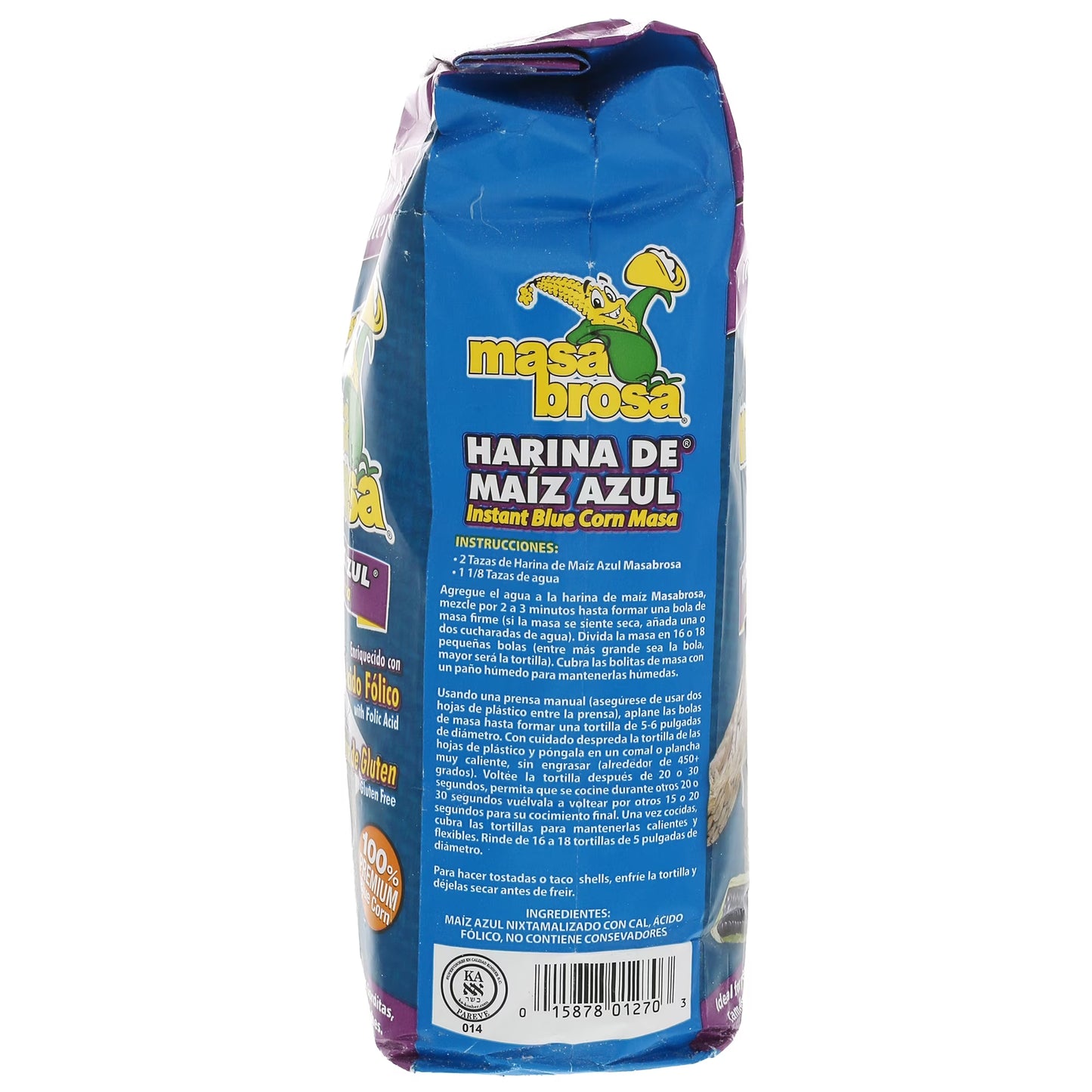 (3 pack) Masa Brosa Instant Blue Corn Flour Mix, 2 lbs, Gluten-Free
