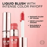 L'Oreal Paris Lumi Le Liquid Blush, Highly Pigmented, Glowy True Rose, 0.33 fl oz