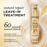 Pantene Miracle Rescue Instant Repair Leave-In Treatment with Melting Pro-V Pearls, 3.38 oz