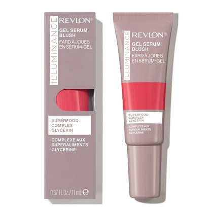 Revlon Illuminance Gel Serum Blush, Lightweight, Pink Blush, 120 Striking Rose, 0.37 fl oz