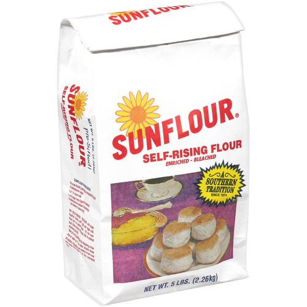 (4 pack) Hopkinsville Milling Sunflour Flour, 5 lb