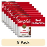(8 pack) Campbell's Condensed Beef Consomme Soup, 10.5 oz Can