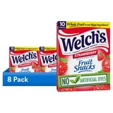 (8 pack) Welch's Fruit Snacks Gluten-Free Strawberry Soft Fruit Snacks, .8 oz (10 pack)