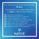 Native Deodorant for Women, Aluminum Free, Lilac & White Tea, 2.65 oz