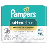 Pampers Ultra Clean Baby Wipes, 2-Pack 156 Wipes (Select for More Options)
