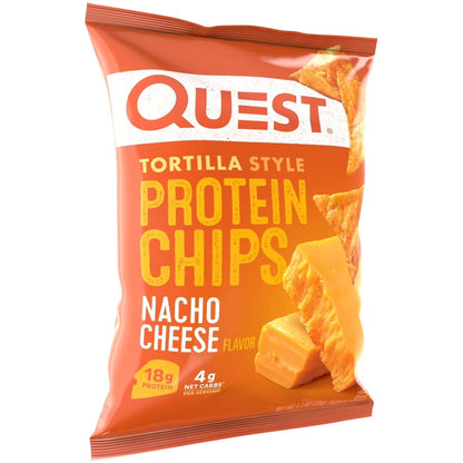 Quest Tortilla Style Protein Chips, Nacho Cheese, 1.1oz, 1 Ct