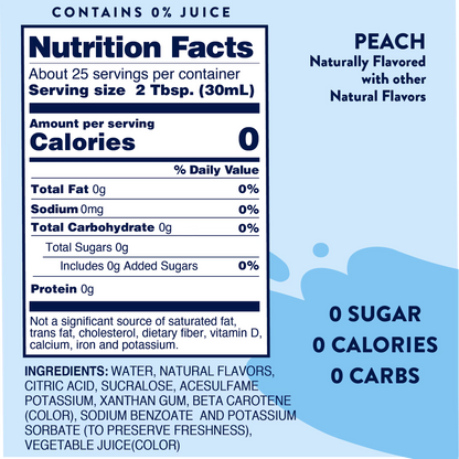 Jordan's Skinny Mixes Sugar Free Peach Syrup, 25.4 Fl Oz