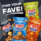 Chex Mix Bold Garlic and Herb Snack Mix, Salty Snacks Tub, 20 oz