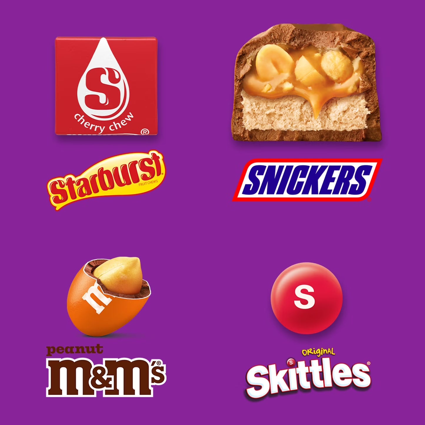 M&M's, Snickers, Skittles & Starburst Fun Size Candy, Sharing Size - 10.39 oz Bag