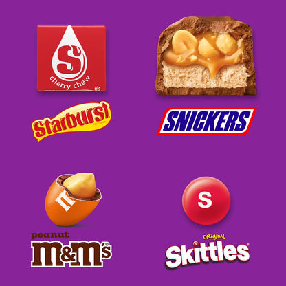 M&M's, Snickers, Skittles & Starburst Fun Size Candy, Sharing Size - 10.39 oz Bag
