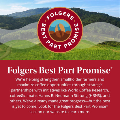 Folgers French Vanilla Artificially Flavored Ground Coffee, Medium Roast, 9.6 oz Canister