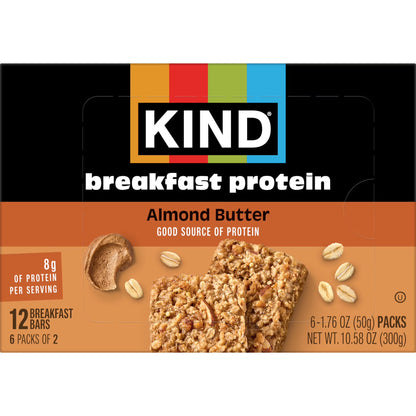 (5 pack) KIND Breakfast Protein Bars, Almond Butter, 1.76 oz, 6 Count