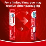 (3 pack) Colgate 360 Advanced Whitening Toothbrush, Soft Adult Toothbrush, 1 Pack