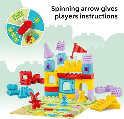 LEGO DUPLO Hopsy’s Castle Game Building Toy for Pretend Play - Learning & Education Play Set for Boys & Girls, Ages 3+ - Toddlers Learn Skills Through Play - Gift Idea for Family Game Night - 10450