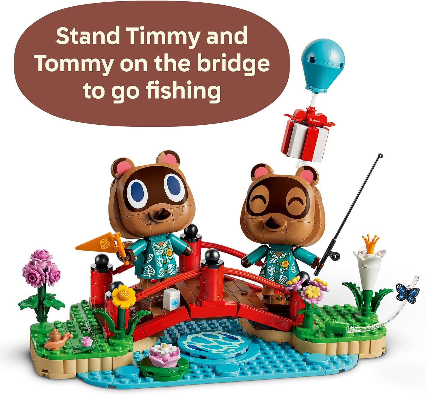 LEGO Animal Crossing Timmy & Tommy's Fun Day Out 77059 | Collectible Building Toy for Girls & Boys, Ages 10+, Display for Kids Bedroom or Book Shelf, 513 pieces, Gift for Birthdays