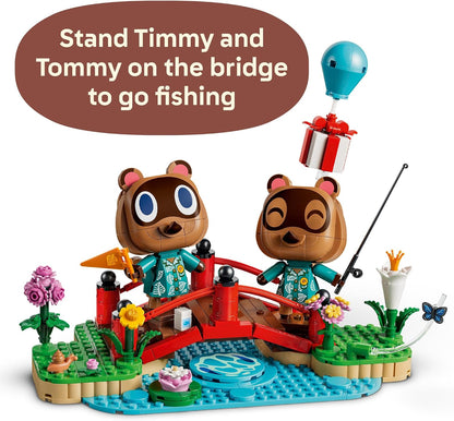 LEGO Animal Crossing Timmy & Tommy's Fun Day Out 77059 | Collectible Building Toy for Girls & Boys, Ages 10+, Display for Kids Bedroom or Book Shelf, 513 pieces, Gift for Birthdays