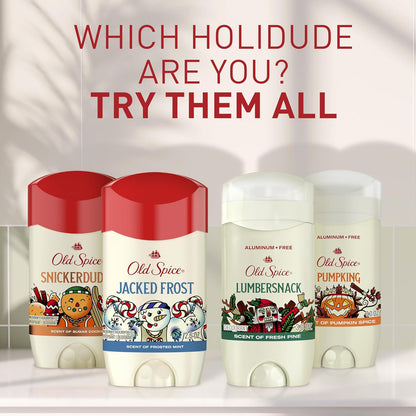 Old Spice Antiperspirant & Deodorant for Men, Holidudes Limited Edition, 24/7 Sweat Protection, Stocking Stuffer, Jacked Frost Frosted Mint Scent, 2.6 oz