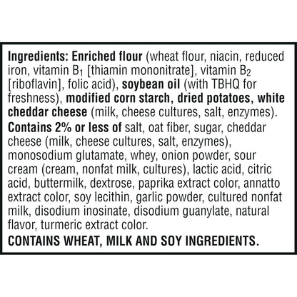 Cheez-It Snap'd Cheesy Baked Chips, Lunch Snacks, Double Cheese, 7.5oz Bag (1 Bag)