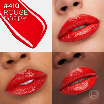 L'Oreal Paris Infallible Lacque Resistance Liquid Lipstick, 16HR Long Lasting Lip Makeup with Lacquer-Like Shine and Zero Transfer, 410, Rouge Poppy