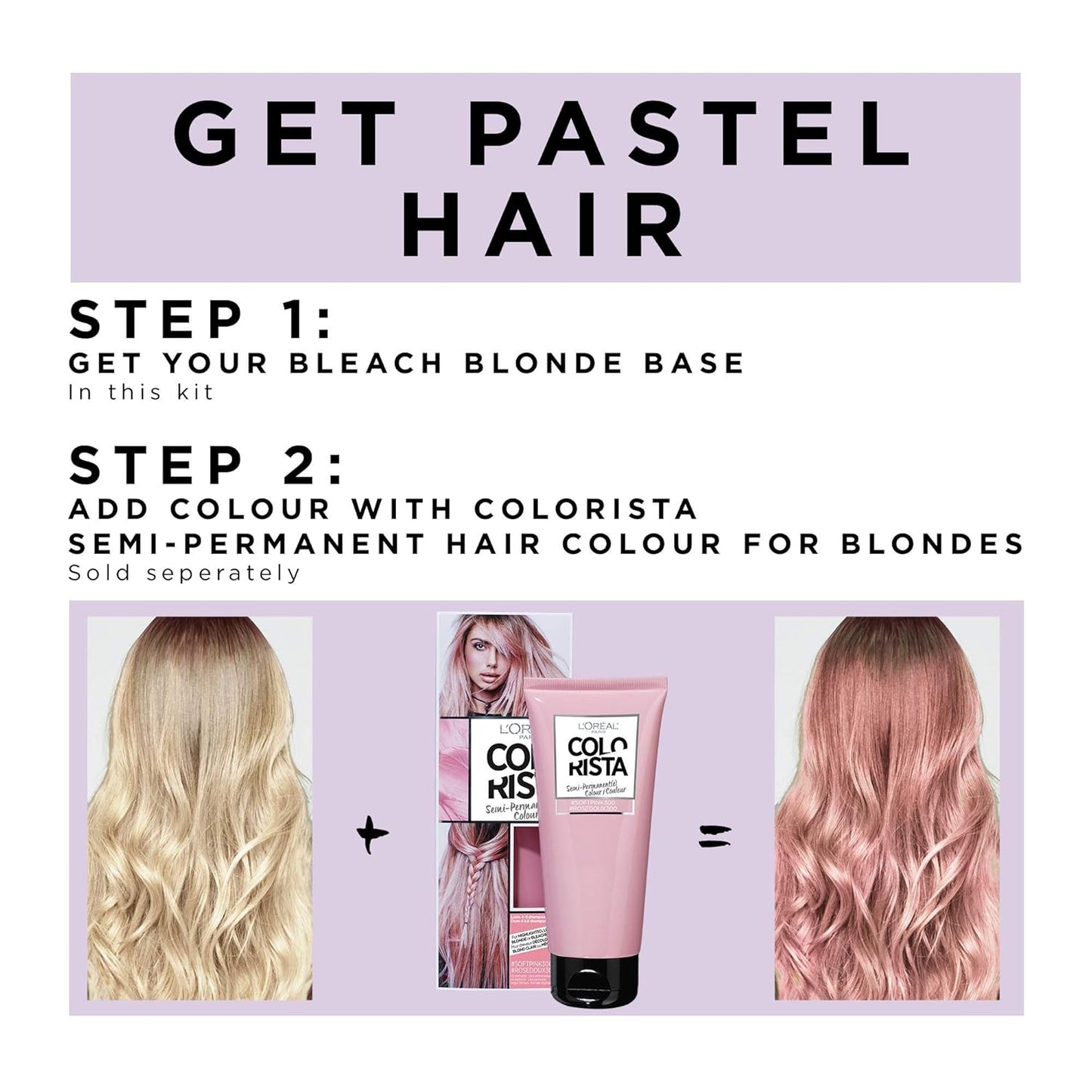 L'Oreal Paris Colorista Bleach, All Over (Pack of 2)