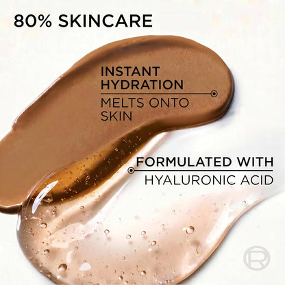 L'Oreal Paris True Match Hyaluron Tinted Balm Foundation, Skincare Foundation with Light to Medium Radiant Coverage, Minimizes Wrinkles and Fine Lines, Non-Comedogenic Formula, Medium Light 4
