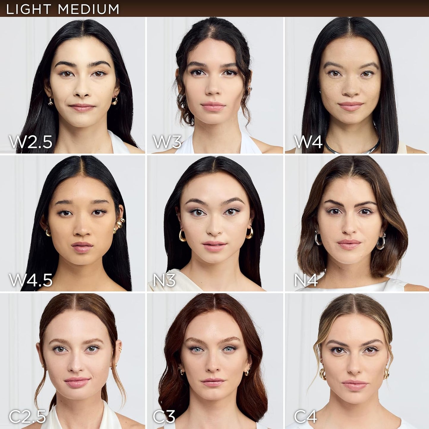 L'Oreal Paris True Match Super-Blendable Foundation, Medium Coverage Liquid Foundation Makeup, W2.5, Light Medium, 1 Fl Oz
