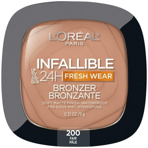 L'Oreal Paris Infallible Soft Matte Bronzer, Fair, 0.31 oz