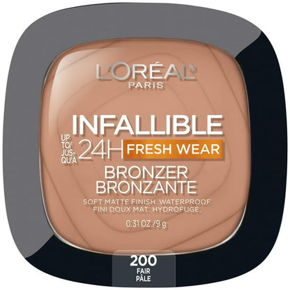 L'Oreal Paris Infallible Soft Matte Bronzer, Fair, 0.31 oz