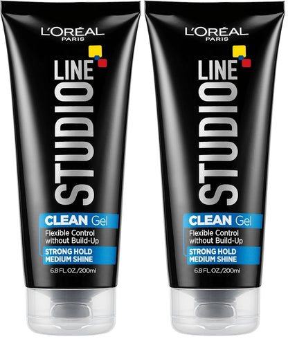 L'Oreal Paris Studio Line Clear Minded Clean Gel - Strong Hold 6.8 fl; oz. (Pack of 2)