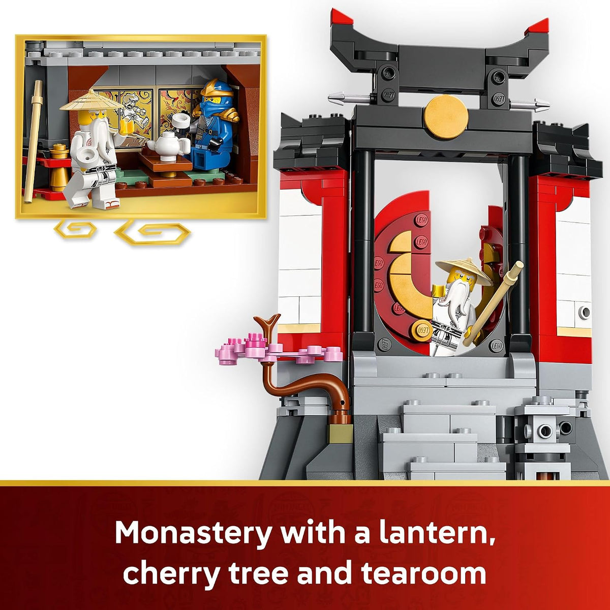 LEGO NINJAGO Ninja Character Display 15th Anniversary Building Toy for Kids, Ages 14+ - Ninja Playset W/Elemental Master of Lightning + 7 Minifigures - Gift Idea for Teen Boys & Girls - 71866