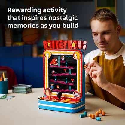 LEGO Super Mario Donkey Kong Arcade 72051 | Collectible Building Set for Adults, Ages 18+, Retro Arcade Decor, Working Levers & Joystick, 1,367 pieces, Gift for Gamers