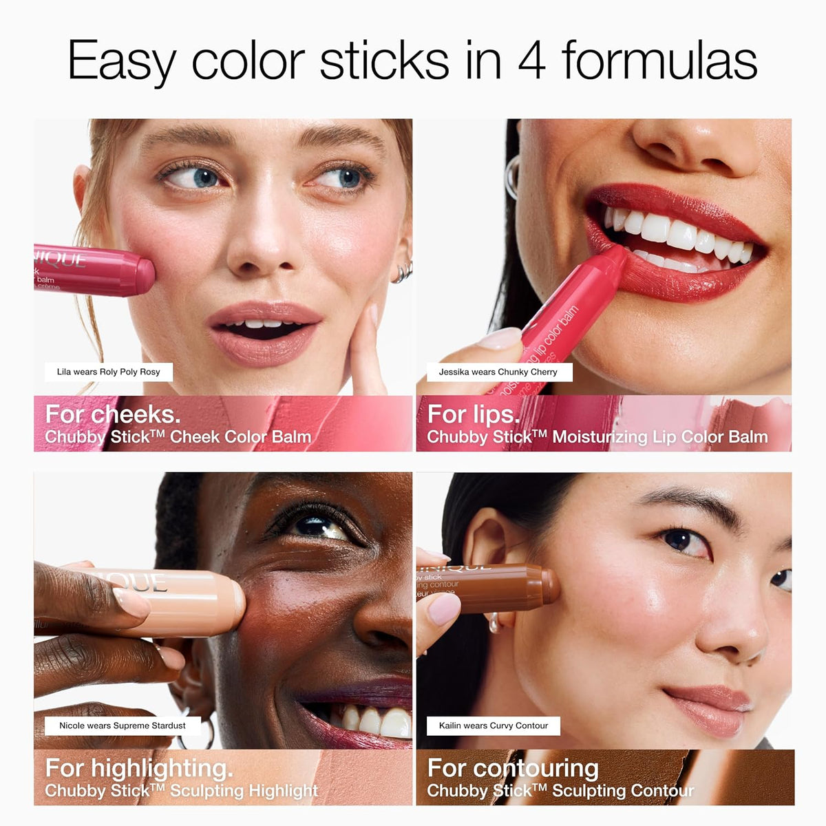 Clinique Chubby Cream Blush Stick Cheek Colour Balm | Blush For Cheeks | Long Lasting + Buildable | Create A Healthy Looking Glow | Perfect For Travel