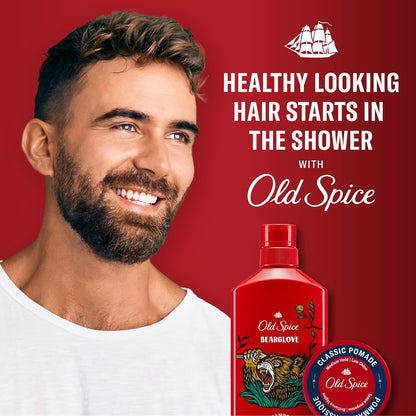 Old Spice Mens 2-in-1 Shampoo and Conditioner Set, Bearglove, For All Hair Types, Healthier, Fuller, More Moisturized Looking Hair, 13.5 fl oz Each (Pack of 6)