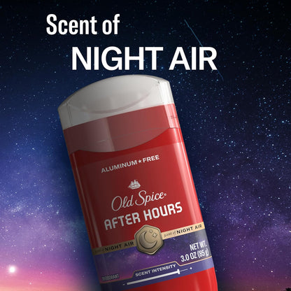 Old Spice Aluminum Free Deodorant for Men, 24/7 Odor Protection, 24/7 Freshness & Lasting Scent, Afterhours with Spice Scent, 3.0 oz (Pack of 3)