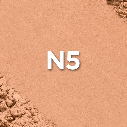 L'Oréal Paris True Match Super Blendable Powder Foundation for Mature Skin, Natural Finish, Oil-Free, N5 Medium, Lightweight Buildable Coverage, 0.33 oz.