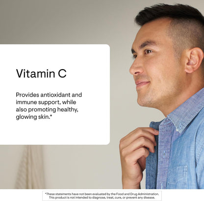 THORNE Vitamin C 1,000 mg, Ascorbic Acid Supplement, 60 Capsules