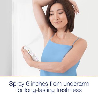 Dove Aluminum Free Deodorant Spray for Women Coconut & Pink Jasmine 72 hour odor protection 4 oz