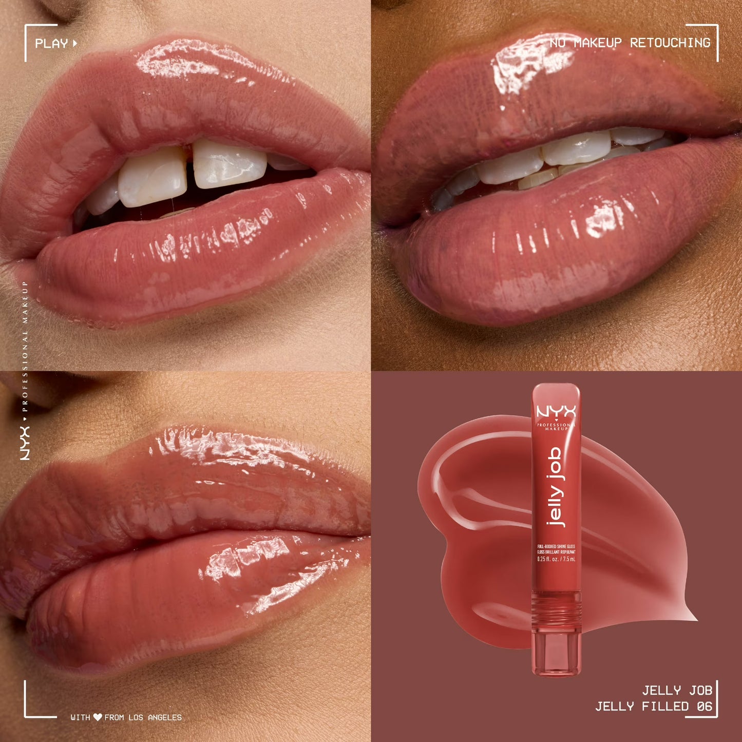 NYX Professional Makeup Jelly Job Lip Gloss, Jelly Filled 06
