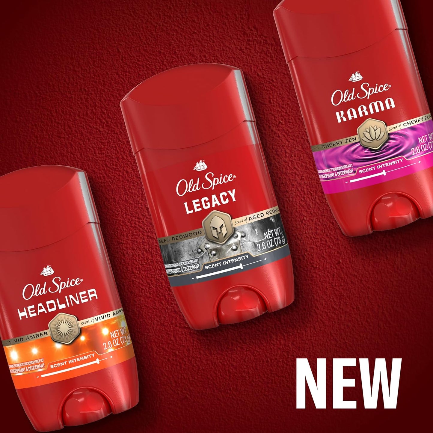 Old Spice Antiperspirant Deodorant for Men, 24/7 Sweat & Odor Protection, 24/7 Signature Scent & Lasting Freshness, Invisible Solid, Legacy with Coconut, Pine & Cedar Scent, 2.6 oz