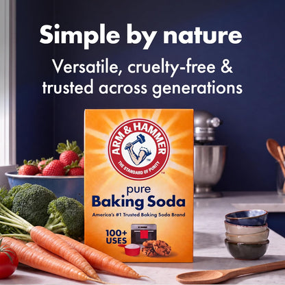Arm & Hammer Baking Soda Fridge-n-Freezer Odor Absorber, Orange 14 oz, Pack of 24
